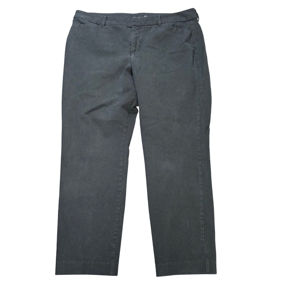 Old Navy Pixie High Rise Ankle Pants Women's Size 14 Black Secret‎ Slim Pockets